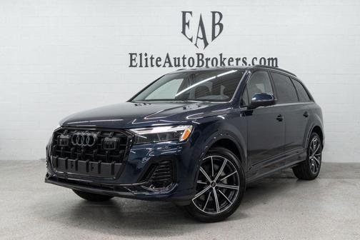 Waitomo Blue Metallic 2025 Audi Q7 45 Premium Plus
