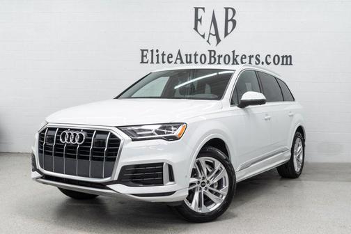 Glacier White Metallic 2023 Audi Q7 45 Premium