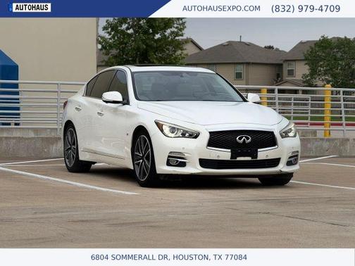 Moonlight White 2015 INFINITI Q50 Premium