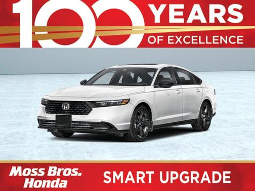 Platinum White Pearl 2026 Honda Accord Hybrid Sport-L