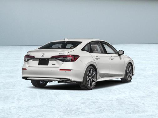 Platinum White Pearl 2026 Honda Civic Hybrid Sport Touring