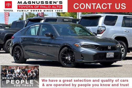 Gray 2025 Honda Civic Sport