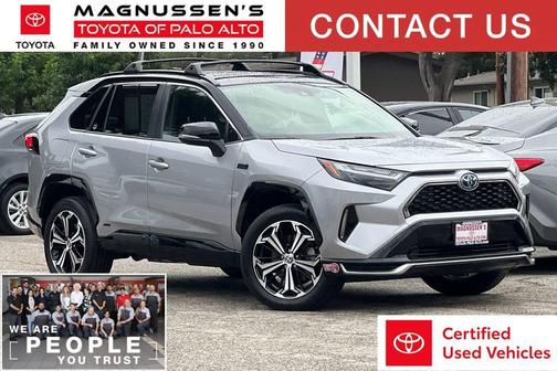 Silver Sky Metallic/Midnight Black Metallic 2024 Toyota RAV4 Prime XSE