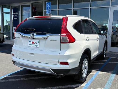 White 2015 Honda CR-V EX-L