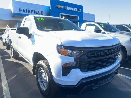 Summit White 2026 Chevrolet Silverado 1500 WT