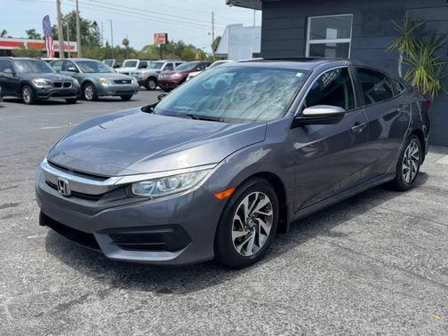Modern Steel Metallic 2018 Honda Civic EX