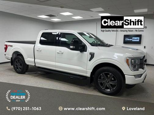 Star White Metallic Tri-Coat 2023 Ford F-150 Lariat