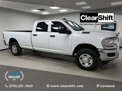Bright White Clearcoat 2024 RAM 2500 Tradesman Crew Cab 4x4 8' Box
