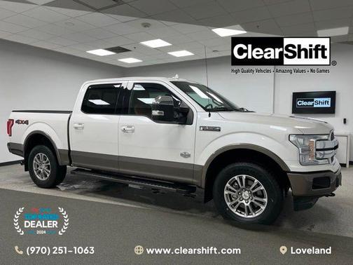 White Platinum Metallic Tri-Coat 2019 Ford F-150 King Ranch