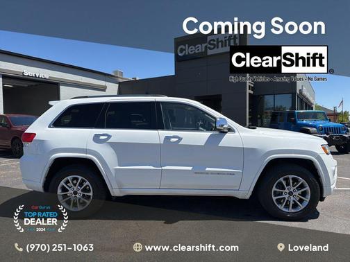 Bright White Clearcoat 2014 Jeep Grand Cherokee Overland