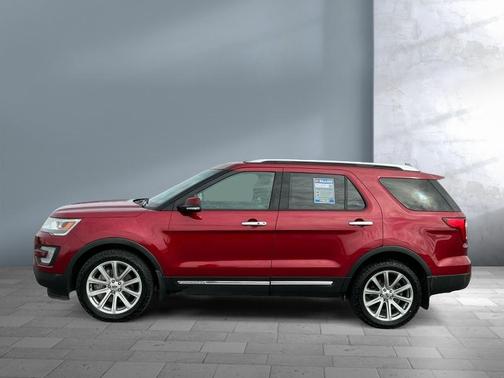 Red 2017 Ford Explorer Limited