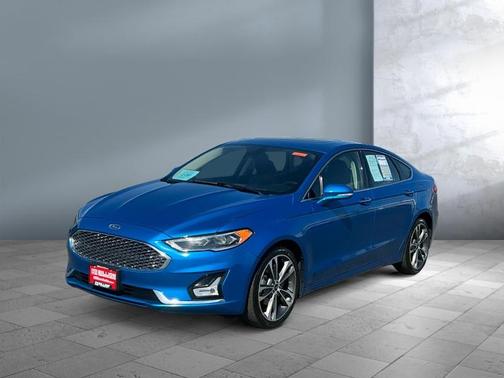 Blue 2020 Ford Fusion Titanium