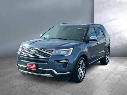 Blue Metallic 2018 Ford Explorer Platinum