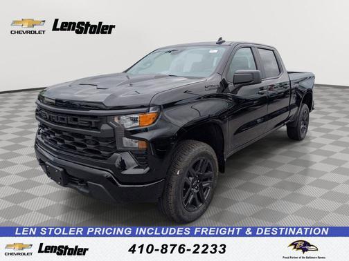 Black 2026 Chevrolet Silverado 1500 Custom Trail Boss
