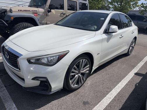 Majestic White 2018 INFINITI Q50 3.0t Sport