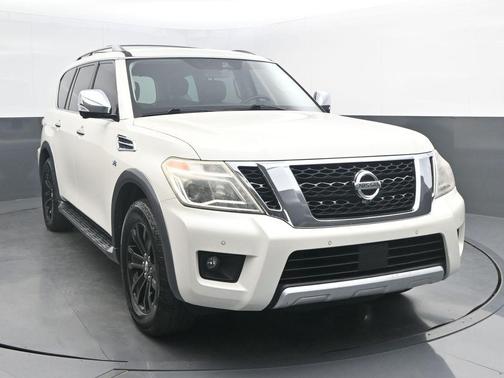 Pearl White 2018 Nissan Armada Platinum