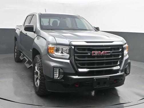 Satin Steel Metallic 2022 GMC Canyon AT4 w/Leather