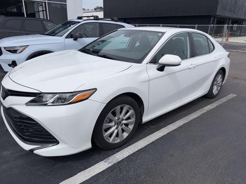 Super White 2019 Toyota Camry LE