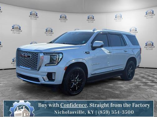 White Frost Tricoat 2022 GMC Yukon Denali