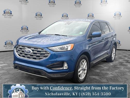 Blue Metallic 2021 Ford Edge SEL