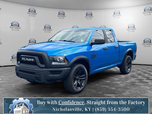 Hydro Blue Pearlcoat 2021 RAM 1500 Classic Warlock Quad Cab 4x4 6'4' Box