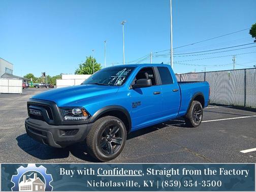 Hydro Blue Pearlcoat 2021 RAM 1500 Classic Warlock Quad Cab 4x4 6'4' Box
