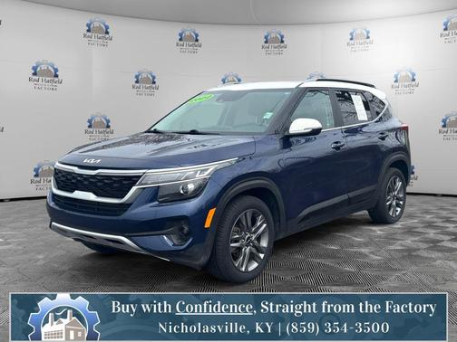 Blue 2022 Kia Seltos S