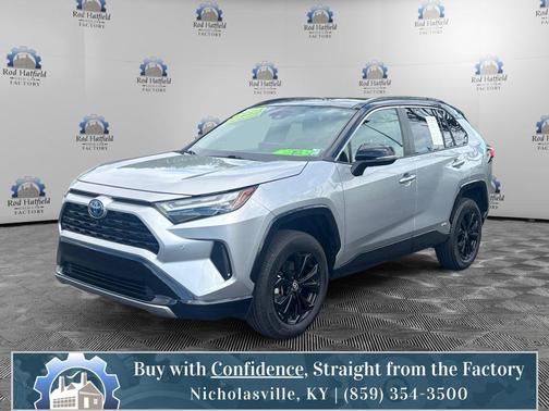 Midnight Black Metallic 2023 Toyota RAV4 Hybrid SE