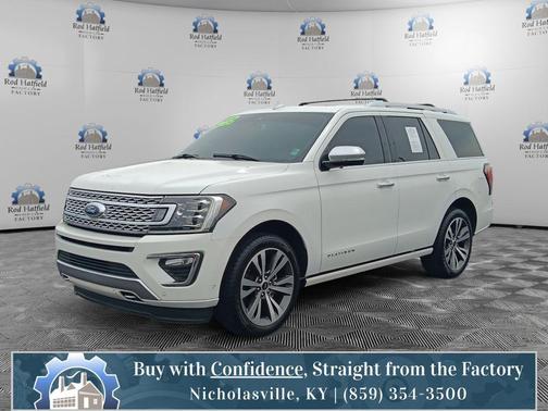 Star White Metallic Tri-Coat 2021 Ford Expedition Platinum