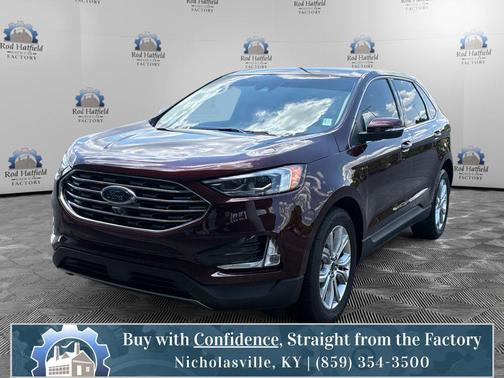Burgundy Velvet Metallic Tinted Clearcoat 2024 Ford Edge Titanium
