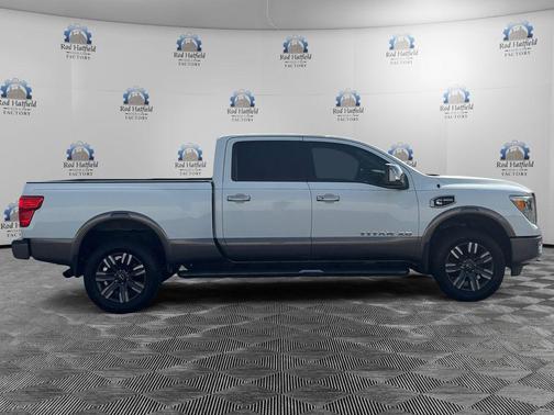 Pearl White 2016 Nissan Titan XD Platinum Reserve
