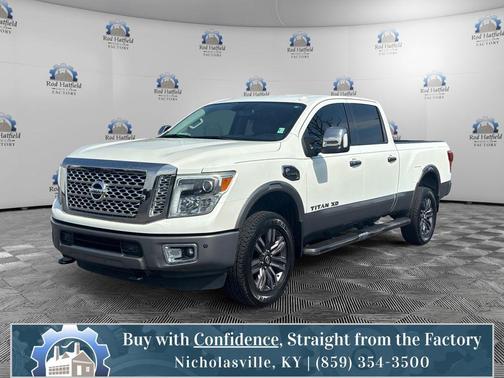Pearl White 2016 Nissan Titan XD Platinum Reserve