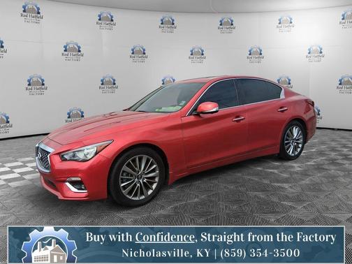Dynamic Sunstone Red 2022 INFINITI Q50 3.0t LUXE