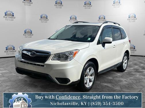 Satin White Pearl 2015 Subaru Forester 2.5i Premium