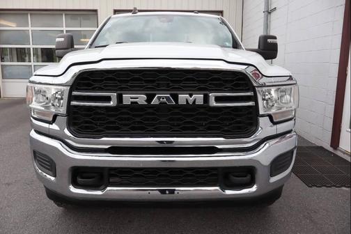 White 2023 RAM 3500 Tradesman 4x4 4dr Crew Cab 8 ft. LB SRW Pickup