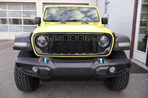 Yellow 2024 Jeep Wrangler 4xe Willys