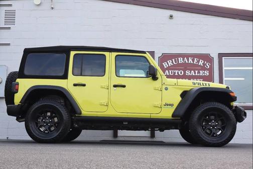 Yellow 2024 Jeep Wrangler 4xe Willys