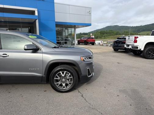 Satin Steel Metallic 2022 GMC Acadia SLE