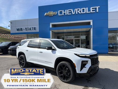 Polar White Tricoat 2026 Chevrolet Traverse AWD RS SUV