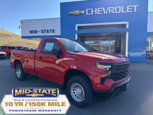 Red Hot 2026 Chevrolet Silverado 1500 Work Truck Truck