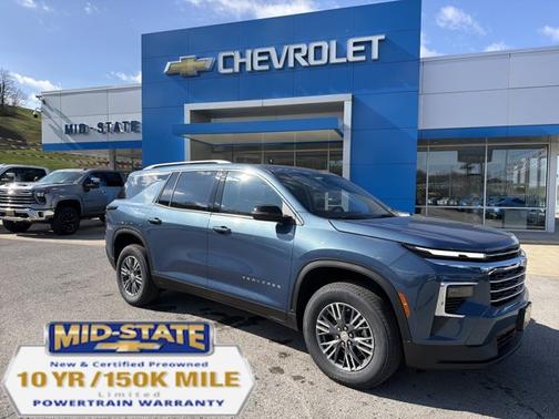 Lakeshore Blue Metallic 2026 Chevrolet Traverse AWD LT