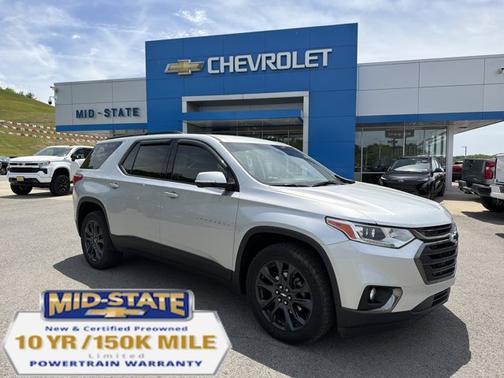 Silver Ice Metallic 2020 Chevrolet Traverse RS
