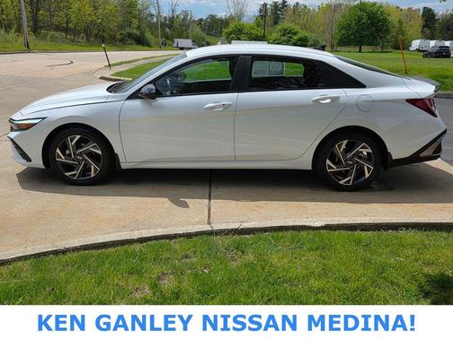 Serenity White 2025 Hyundai ELANTRA Sport