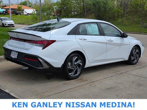 Serenity White 2025 Hyundai ELANTRA Sport