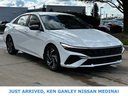 Serenity White 2025 Hyundai ELANTRA Sport