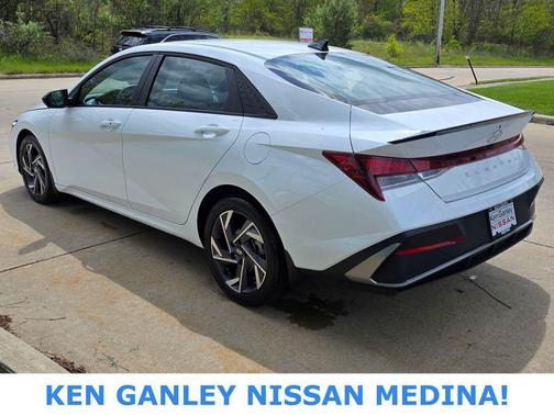 Serenity White 2025 Hyundai ELANTRA Sport