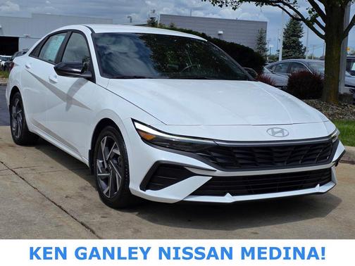 Serenity White 2025 Hyundai ELANTRA Sport