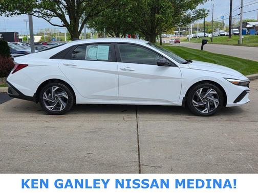 Serenity White 2025 Hyundai ELANTRA Sport