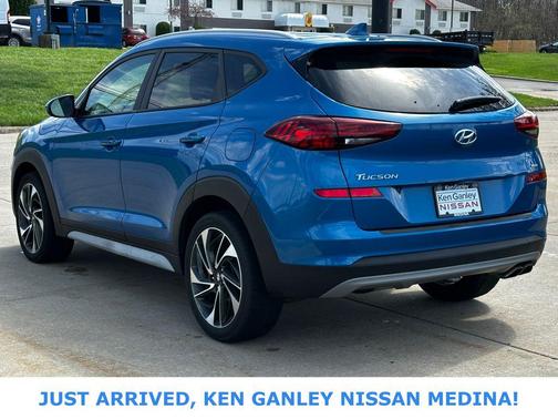 Aqua Blue 2019 Hyundai TUCSON Sport