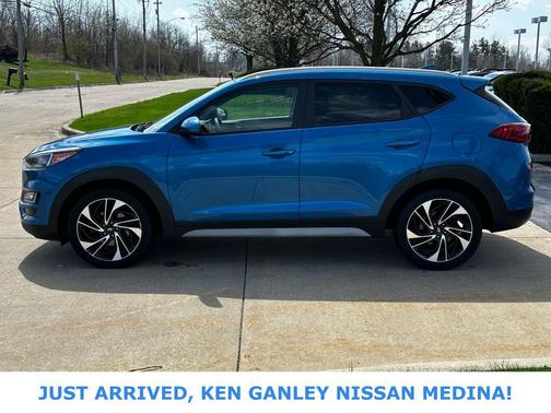 Aqua Blue 2019 Hyundai TUCSON Sport